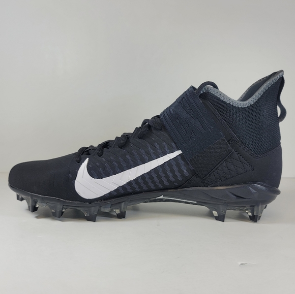 Nike Alpha Menace Pro 2 Mid Black/White Football Cleat Mens Sizs AQ3209 002 - Picture 3 of 10